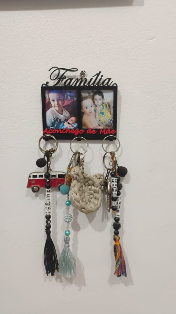 Porta Chaves Decorativa Personalizada - "Família" - Image 3