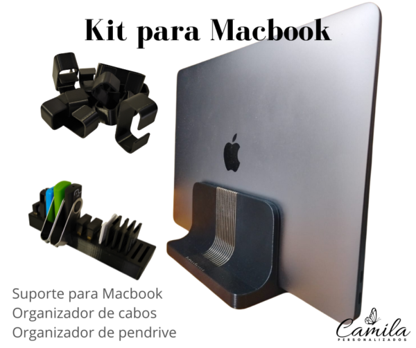 Kit de Organização Personalizado para MacBook - Suporte, Cabos e Pendrives - Image 12