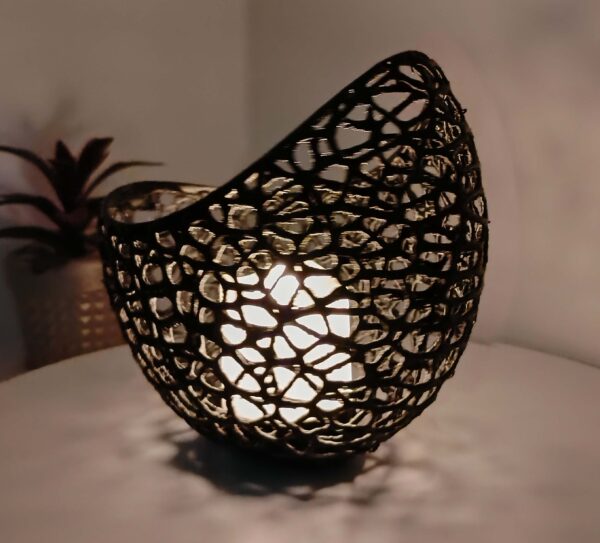 Vaso decorativo Voronoi para velas de Led - Image 9