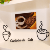 Cantinho do café + Decoração de xícaras de café + quadro café - Arte de parede - Imagem 4