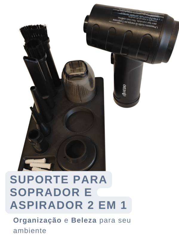 Suporte Versátil para Aspirador e Soprador Portátil 2 em 1 – Organização e Praticidade - Image 6